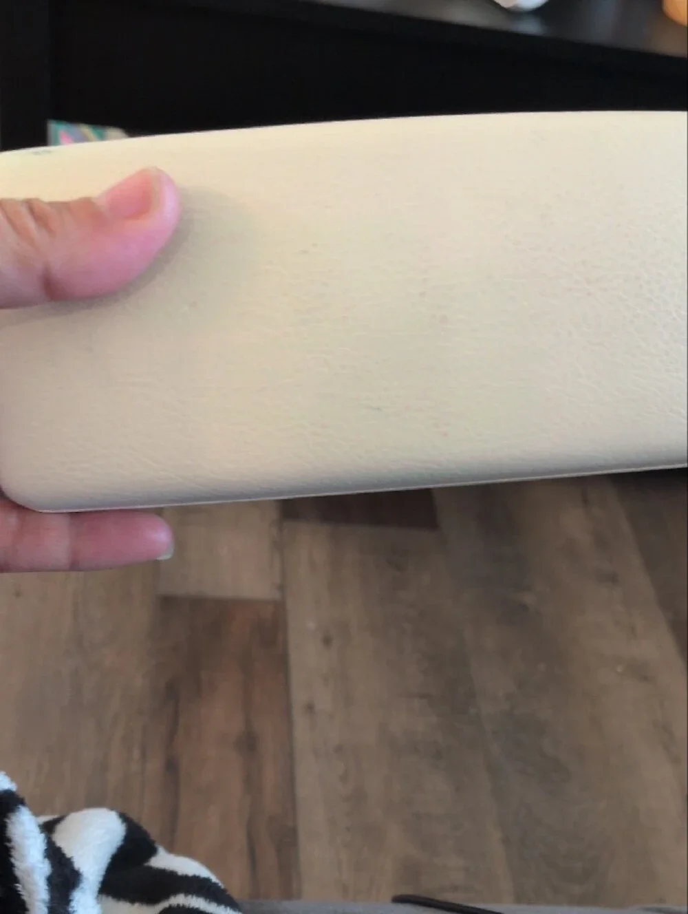 Versace Cream Eyewear Case with Gold Logo CASE ONLY